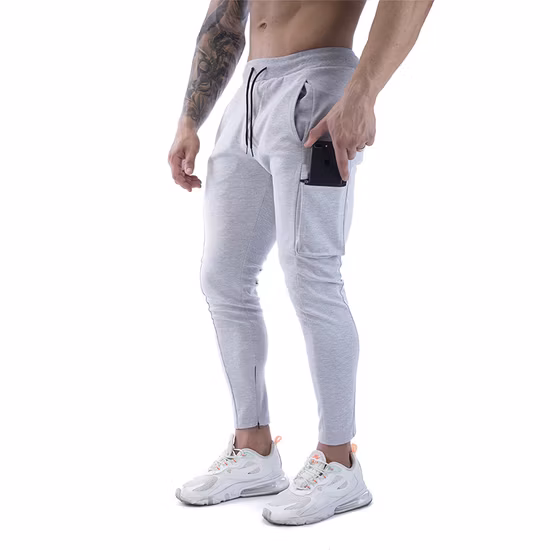 Calças esportivas de ginástica masculinas personalizadas de fábrica