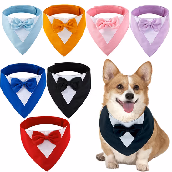 Novo estilo cão saliva toalha colar pet triângulo cachecol pet toalha saliva