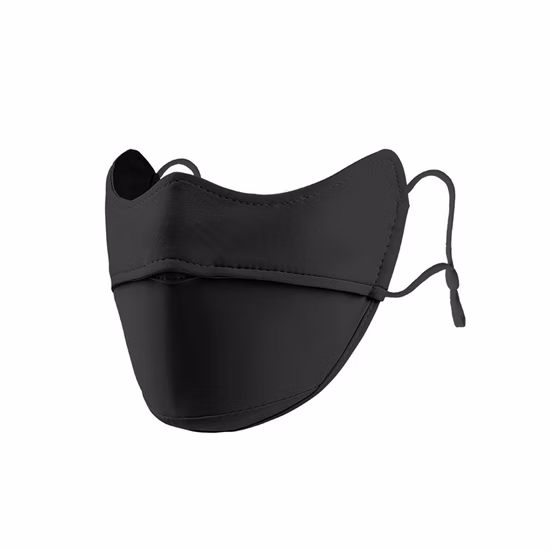 Lenço de seda gelo respirável protetor solar verão pescoço pára sol máscara facial