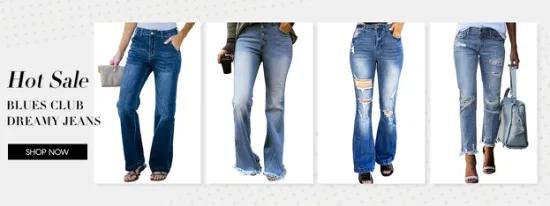 2022 Novo Azul Rasgado Senhoras Buraco Rasgado Stretch Cintura Alta Mulheres Denim Jeans Feminino